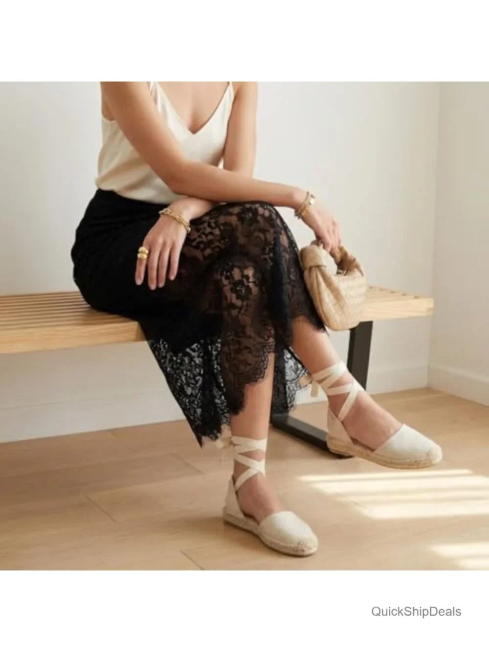 Cushionaire Talisa Espadrilles Women's Closed Toe Wedge Sandals with Elastic
